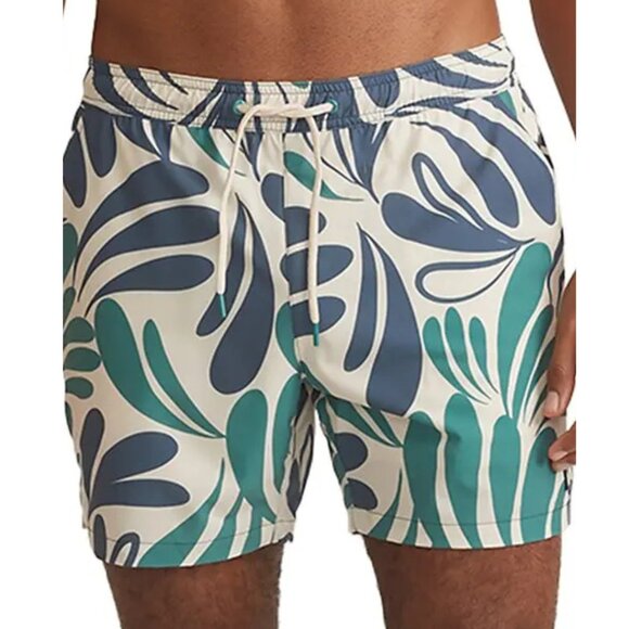Marine Layer 4 Way Stretch Abstract Floral Swim Trunks 5.5 M - Picture 1 of 4
